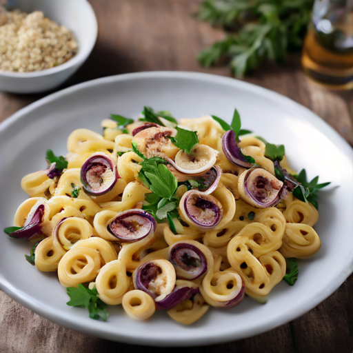 Bucatini mit Venusmuscheln, Pilzen und Radicchio im emilianischen Stil
