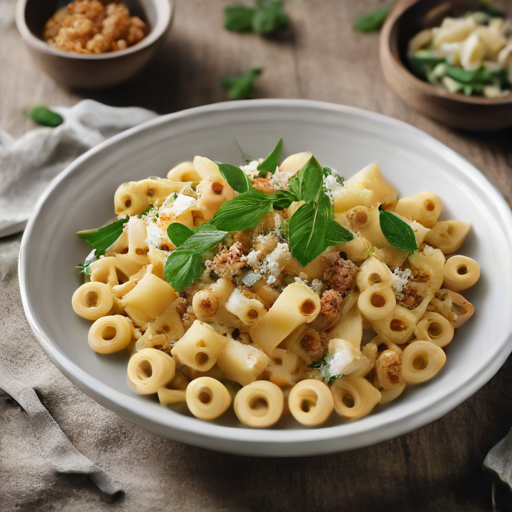 Paccheri mit Piemonteser Walnuss-Cremesauce und Gorgonzola