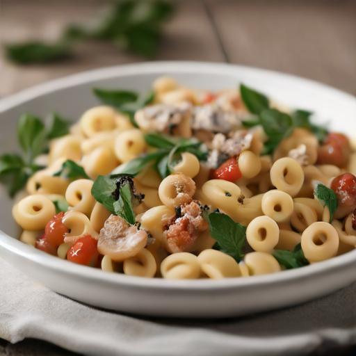Gnocchetti Sardi mit Thunfisch, Mangold und Champignons
