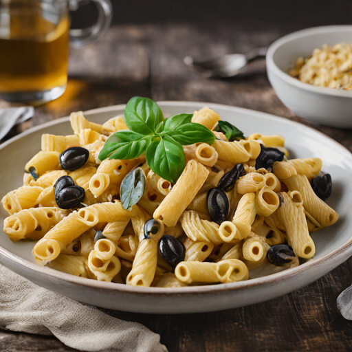 Casarecce mit gerösteter Aubergine, Lauch-Mangold und Kichererbsen
