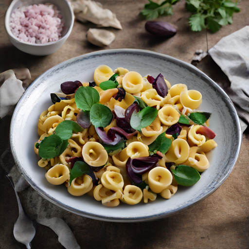 Apulische Orecchiette mit Kürbiscreme, Radicchio und Mangold